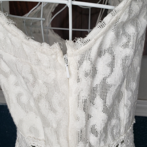 Free People White Lace Daisy Chain Dress Size XS - Picture 6 of 9